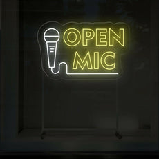 Open Mic neon sign | Perfect LED Light Decor - NEONXPERT