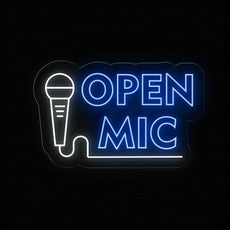 Open Mic neon sign | Perfect LED Light Decor - NEONXPERT