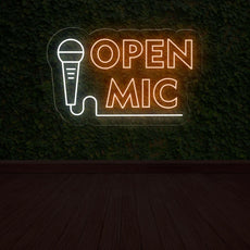 Open Mic neon sign | Perfect LED Light Decor - NEONXPERT