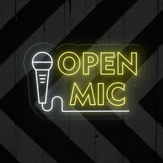 Open Mic neon sign | Perfect LED Light Decor - NEONXPERT