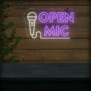 Open Mic neon sign | Perfect LED Light Decor - NEONXPERT