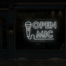 Open Mic neon sign | Perfect LED Light Decor - NEONXPERT