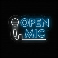 Open Mic neon sign | Perfect LED Light Decor - NEONXPERT