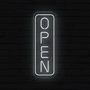 Open Vertical LED Neon Sign | Large Outdoor Light Up Sign - NEONXPERT