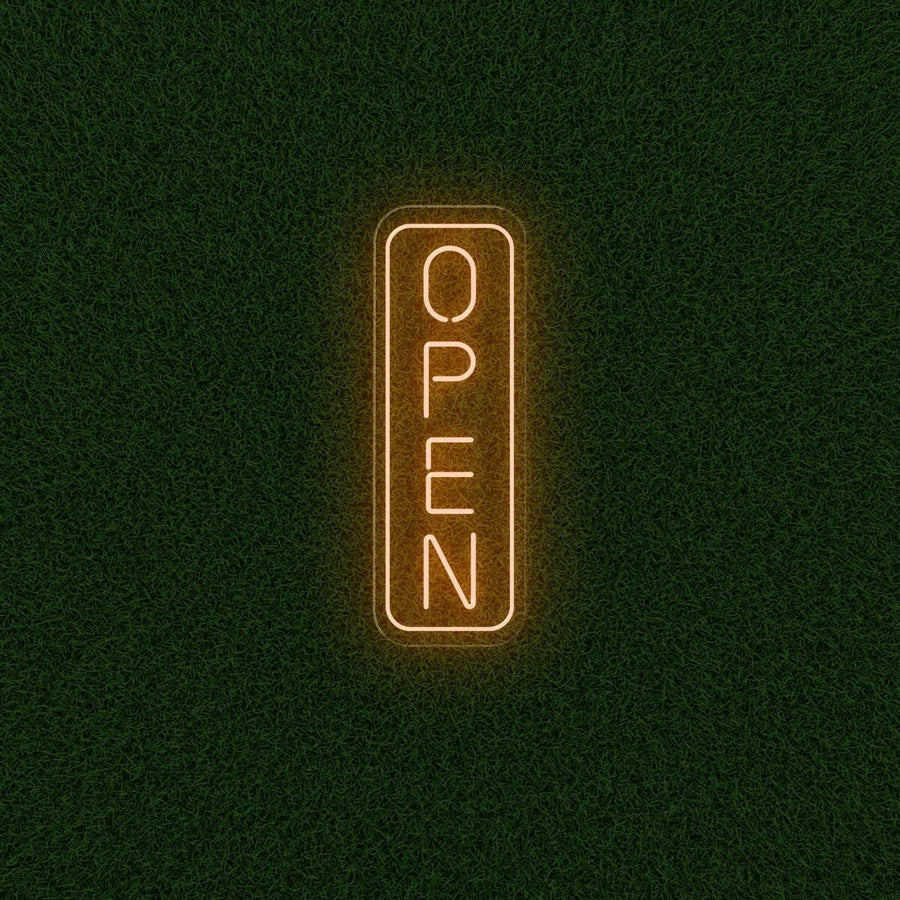 Open Vertical LED Neon Sign | Large Light Up Sign - NeonXpert