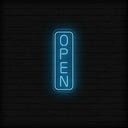 Open Vertical LED Neon Sign | Large Outdoor Light Up Sign - NEONXPERT