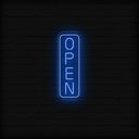 Open Vertical LED Neon Sign | Large Outdoor Light Up Sign - NEONXPERT