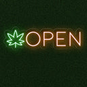 Open Weed Neon Sign | Elevate Your Space with Cannabis Signage - NEONXPERT