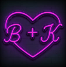 Personalized Couple Initials Wedding Neon Sign - NeonXpert