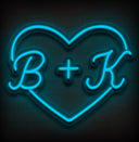Personalized Couple Initials Wedding Neon Sign - NeonXpert
