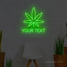 Personalized Weed Leaf LED Neon Sign - NeonXpert