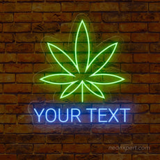 Personalized Weed Leaf LED Neon Sign - NeonXpert