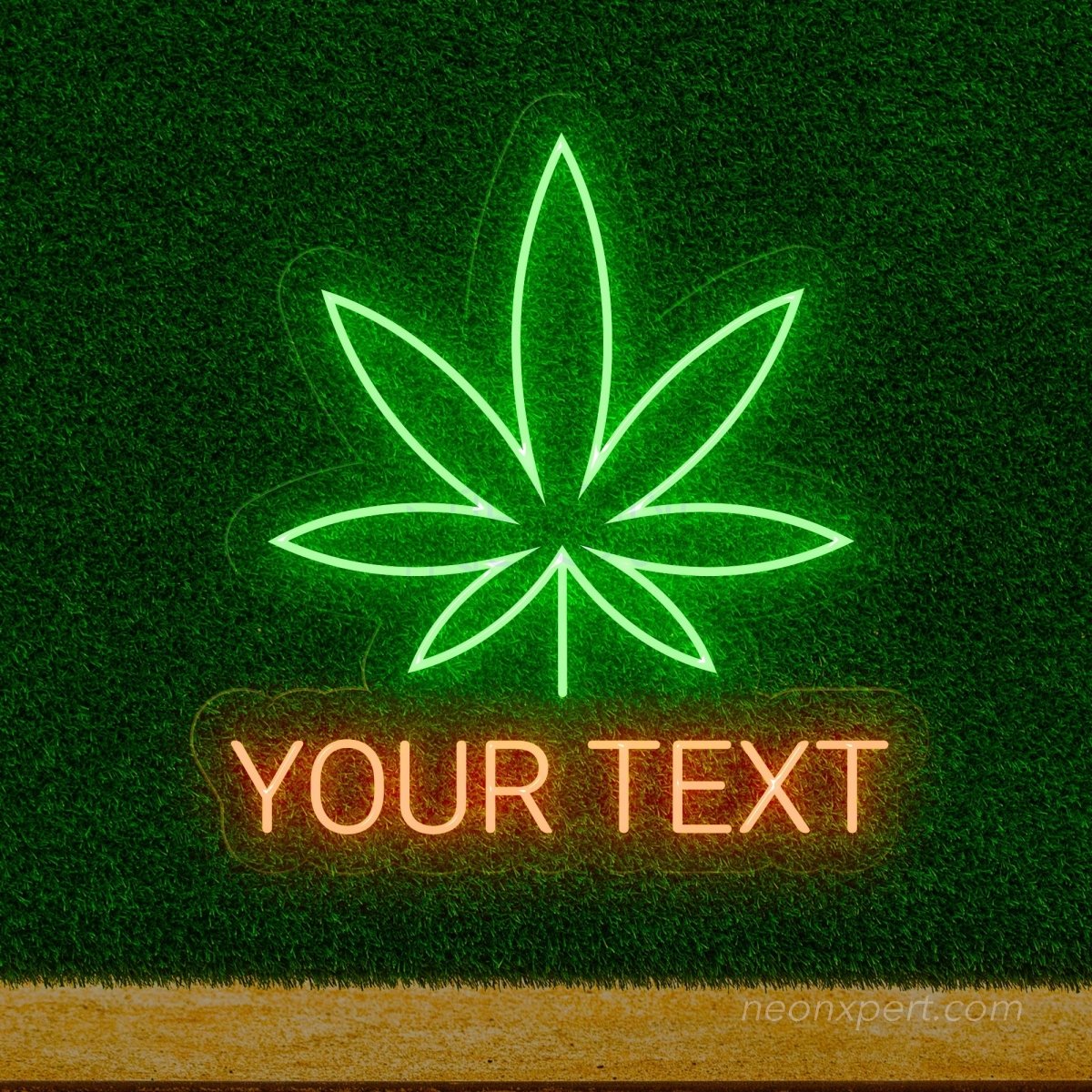 Personalized Weed Leaf LED Neon Sign - NeonXpert