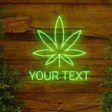 Personalized Weed Leaf LED Neon Sign - NeonXpert