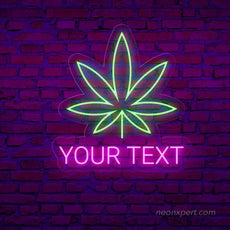 Personalized Weed Leaf LED Neon Sign - NeonXpert