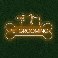 Pet Grooming Open Neon Dog Bone LED Sign | Pet Shop Led Light - NEONXPERT