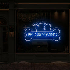 Pet Grooming Open Neon Dog Bone LED Sign | Pet Shop Led Light - NEONXPERT