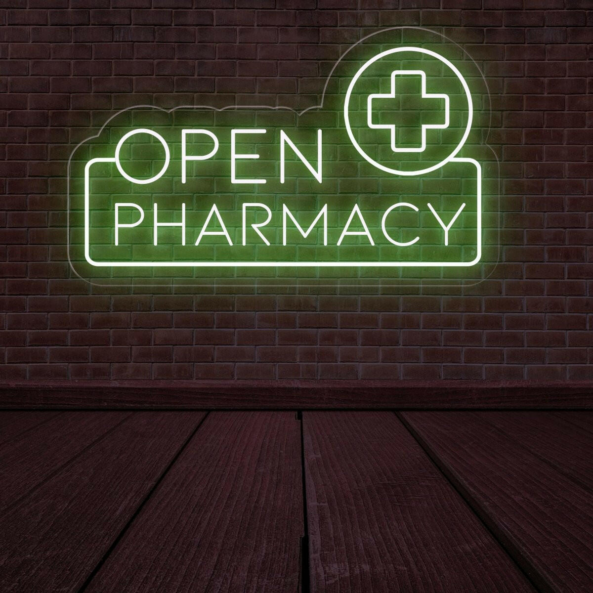 Pharmacy Open LED Neon Sign | Bright Window Business Signage - NEONXPERT