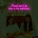 Please Don't Do Coke in the Bathroom Neon Sign - Quirky Decor | LED Humor - NeonXpert