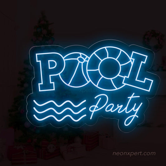 Pool Party LED Neon Sign - Brighten Your Celebration - NeonXpert