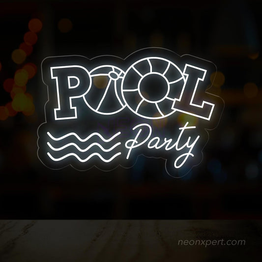 Pool Party LED Neon Sign - Brighten Your Celebration - NeonXpert