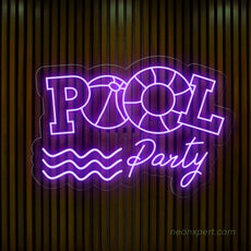 Pool Party LED Neon Sign - Brighten Your Celebration - NeonXpert