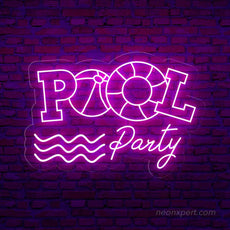 Pool Party LED Neon Sign - Brighten Your Celebration - NeonXpert