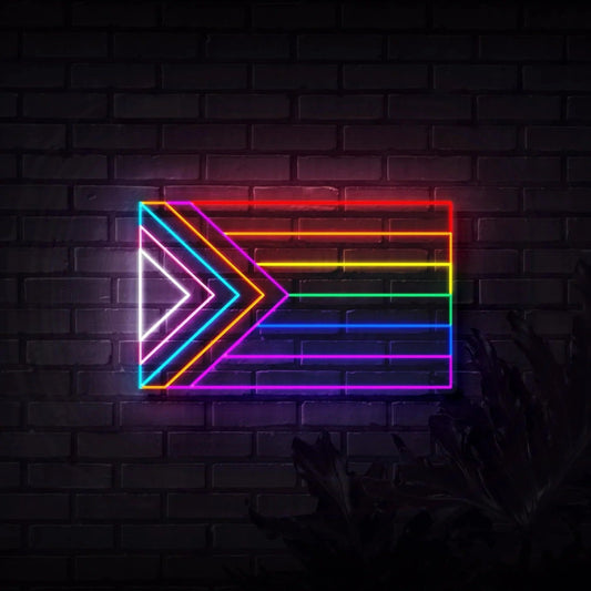 Progressive Pride Flag Neon Sign - NeonXpert