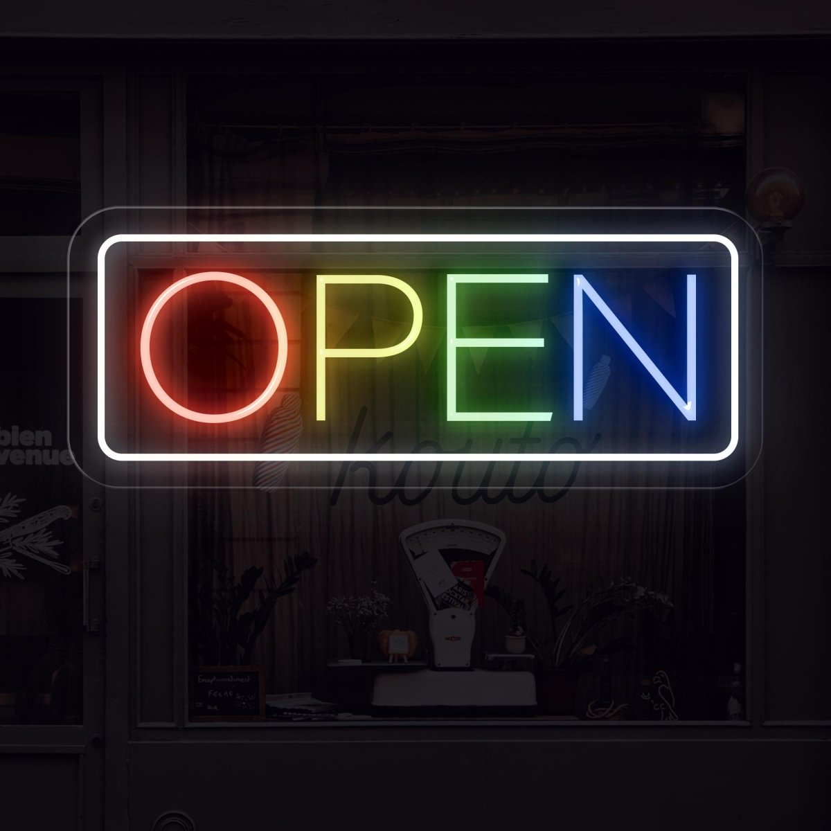 Rainbow Open Neon Sign | Embrace Colorful Brilliance - NEONXPERT