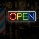 Rainbow Open Neon Sign | Embrace Colorful Brilliance - NEONXPERT