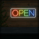 Rainbow Open Neon Sign | Embrace Colorful Brilliance - NEONXPERT