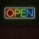 Rainbow Open Neon Sign | Embrace Colorful Brilliance - NEONXPERT