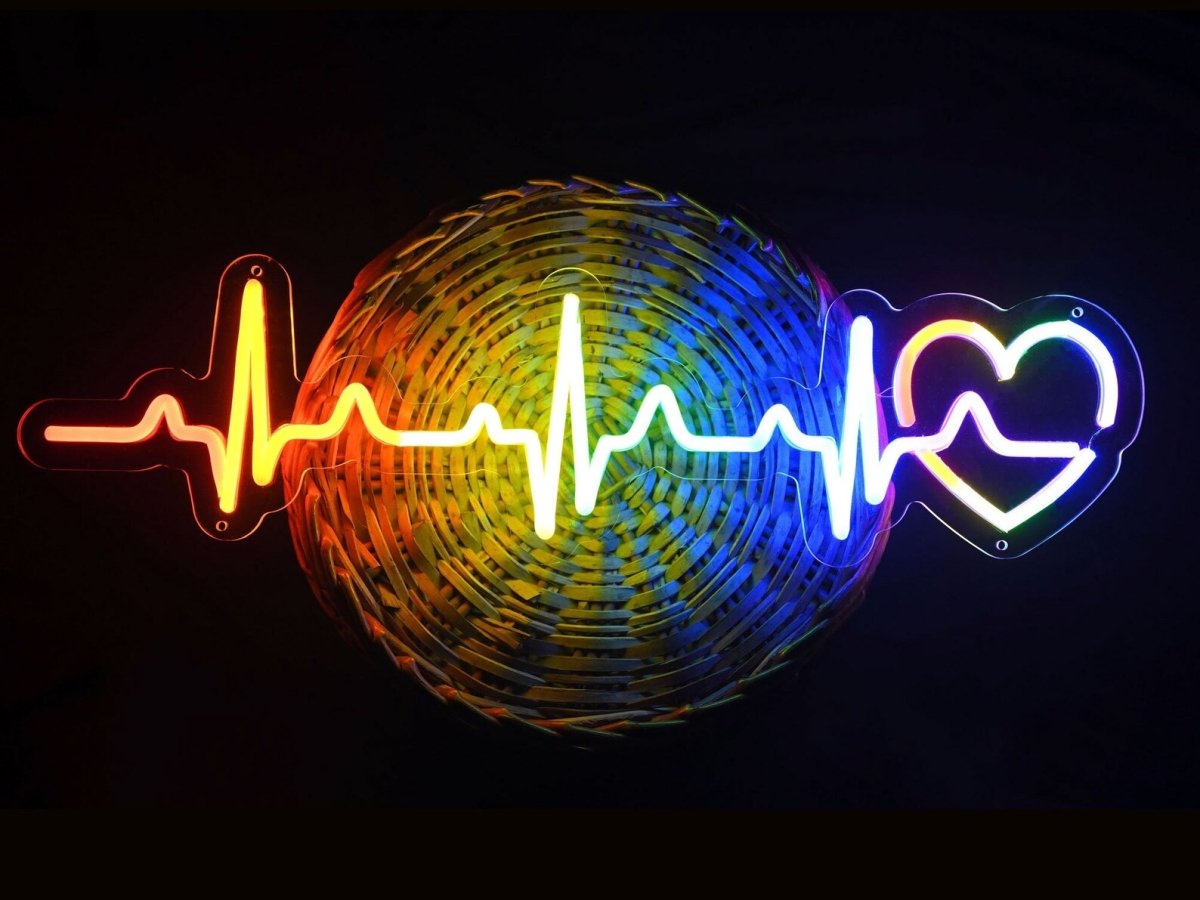 Rainbow Pride Heartbeat Neon Sign Decor - NeonXpert