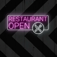 Restaurant Open Neon Sign | LED Light Up Sign - NEONXPERT