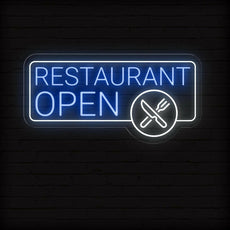 Restaurant Open Neon Sign | LED Light Up Sign - NEONXPERT