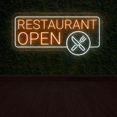 Restaurant Open Neon Sign | LED Light Up Sign - NEONXPERT