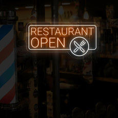 Restaurant Open Neon Sign | LED Light Up Sign - NEONXPERT