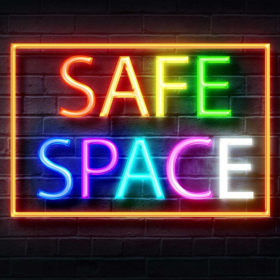 Prospit Space Sign Safe Space Pride Neon Sign – NeonXpert