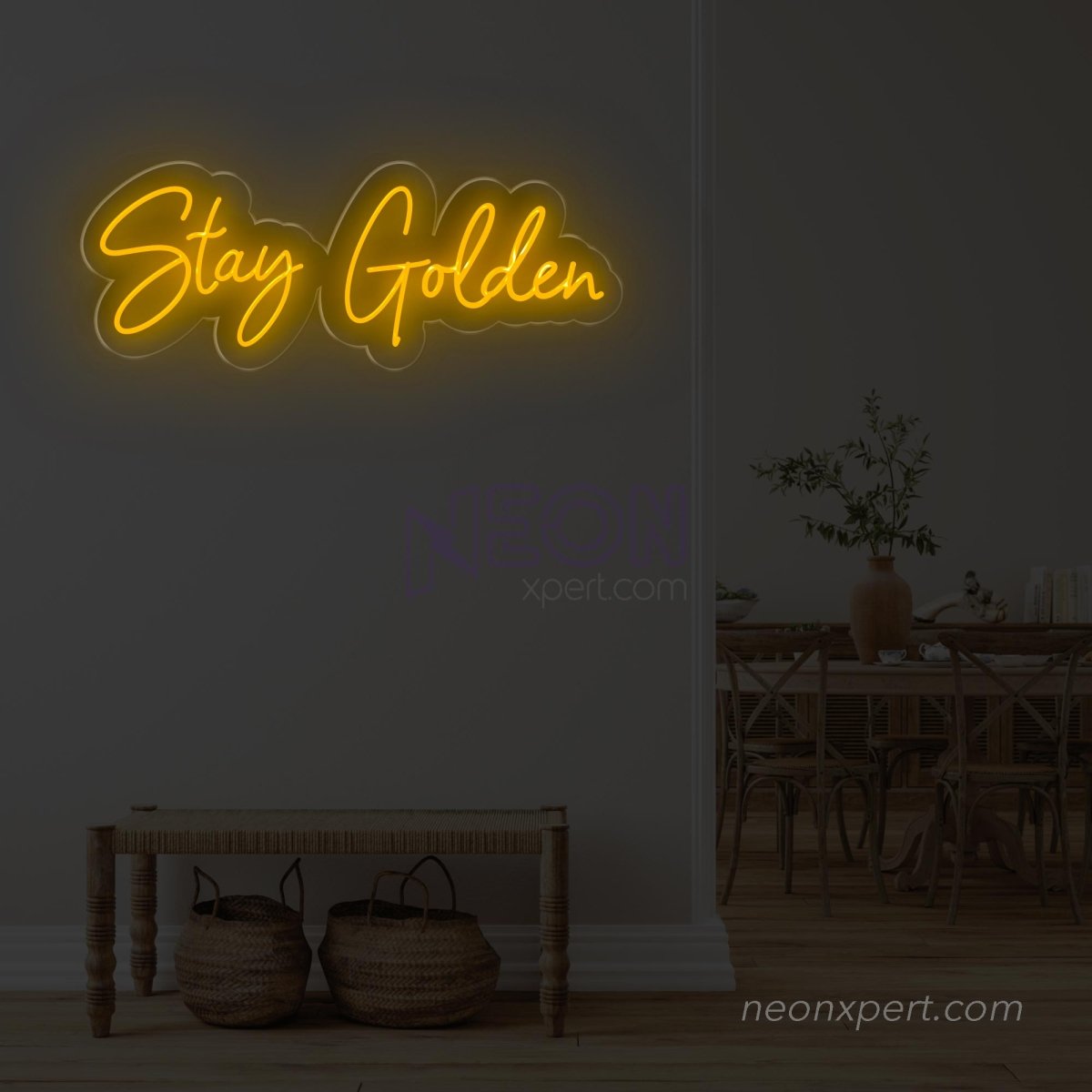 Stay Golden - Led Word Neon Light - NeonXpert