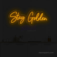 Stay Golden - Led Word Neon Light - NeonXpert