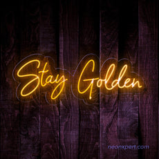 Stay Golden - Led Word Neon Light - NeonXpert