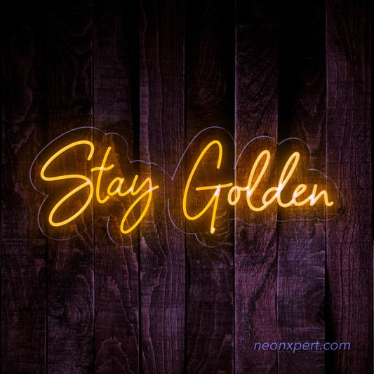 Stay Golden - Led Word Neon Light - NeonXpert