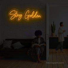 Stay Golden - Led Word Neon Light - NeonXpert