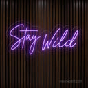 Stay Wild LED Neon Sign - Expressive Decor for Creative Spaces - NeonXpert