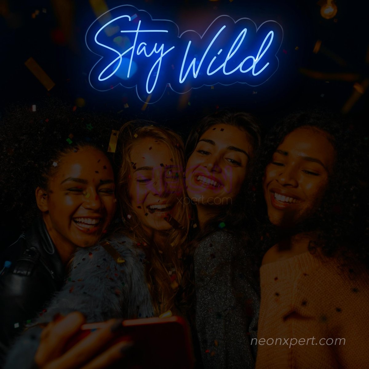 Stay Wild LED Neon Sign - Expressive Decor for Creative Spaces - NeonXpert