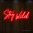 Stay Wild LED Neon Sign - Expressive Decor for Creative Spaces - NeonXpert