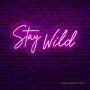 Stay Wild LED Neon Sign - Expressive Decor for Creative Spaces - NeonXpert