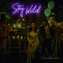 Stay Wild LED Neon Sign - Expressive Decor for Creative Spaces - NeonXpert