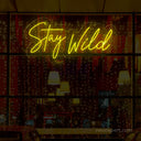 Stay Wild LED Neon Sign - Expressive Decor for Creative Spaces - NeonXpert