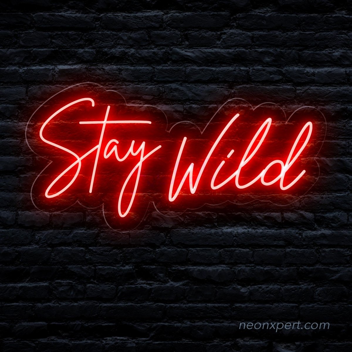 Fun Bright Hot Pink “Stay Wild” offers LED Night Light Room Wall Decoration